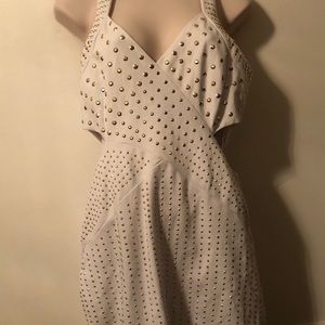 Bebe size L white/cream dress pre-worn excellent